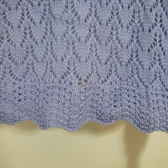 Candies Blue Crochet Sweater Size XXL - Picture 7 of 7